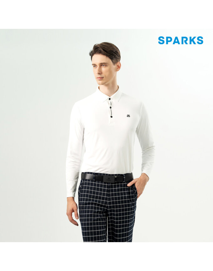 [스팍스]남성 스판 로고 카라 기모 티셔츠 SO3MTS105