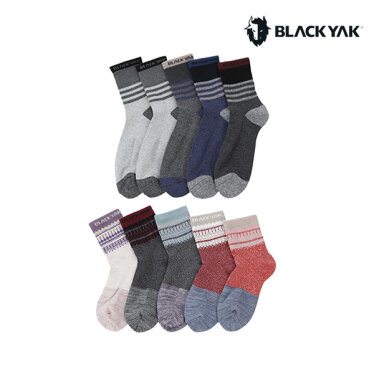 BLACK YAK 블랙야크 남녀 아웃도어 등산 양말 5족