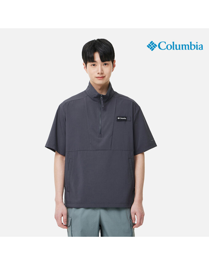 (남성) 페이커스 크레스트 하프 집업 티셔츠_C42YM6331011