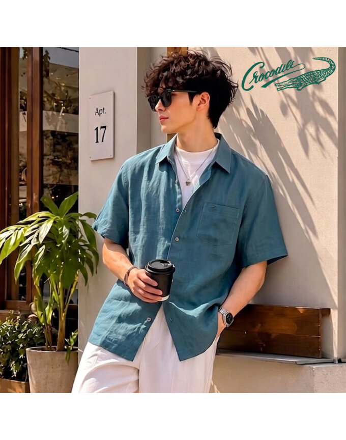 솔리드 반팔셔츠 CDAA2WS2402
