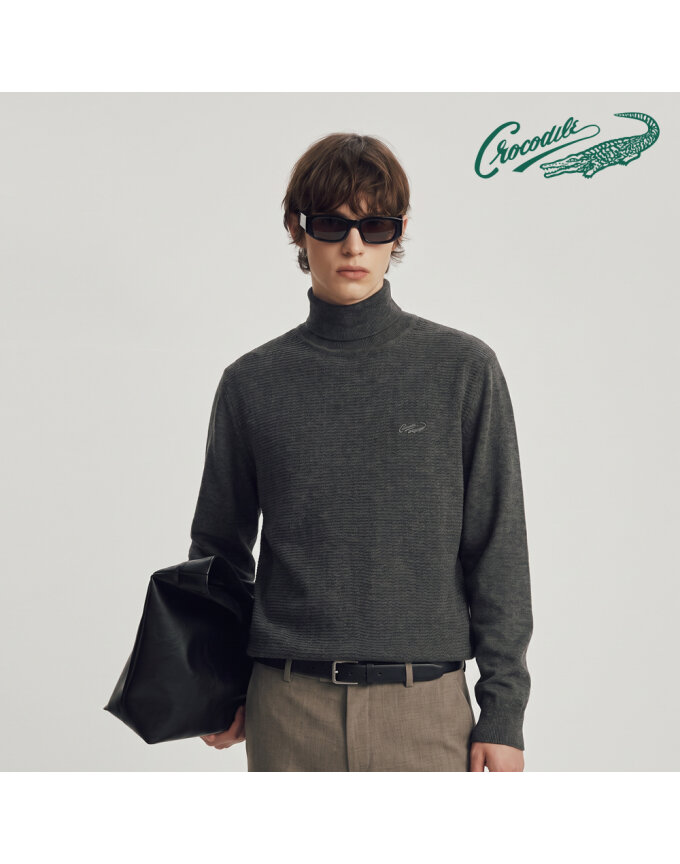 미니멀 조직 롱 터틀 니트 CDAABTP9791
