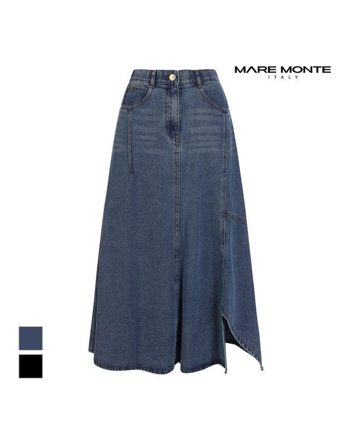 [마레몬떼] A라인 데님롱스커트_M248MSK63P0