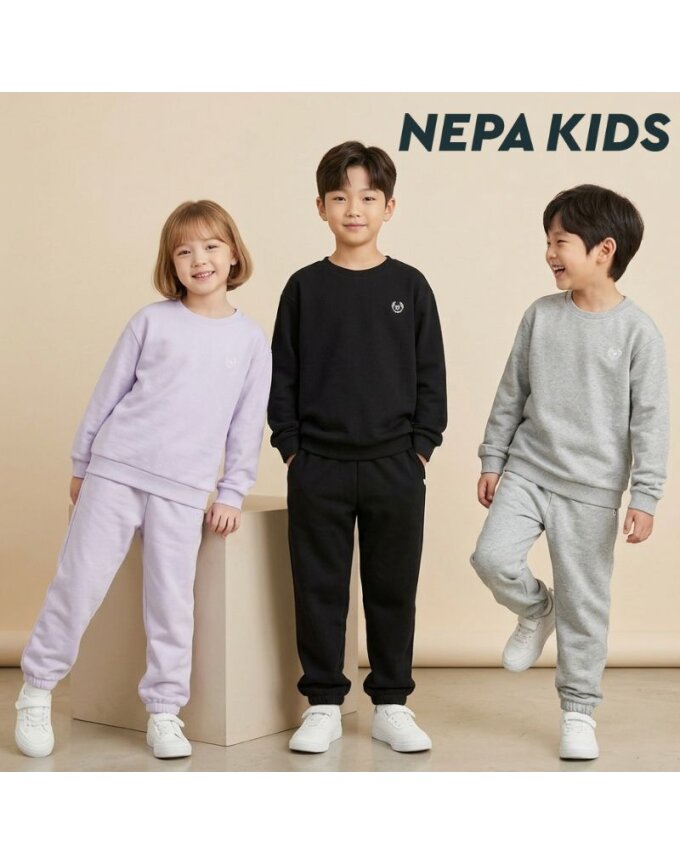 (키즈)공용 에센셜 맨투맨세트_KMC5902