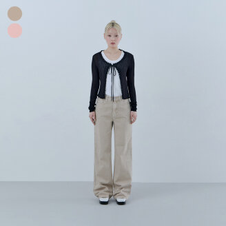 [AK분당점] [게스] 여성_칼라 와이드 팬츠 (OQ2W5135)