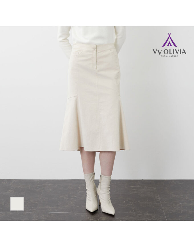 [비비올리비아] 머메이드 코듀로이 스커트_VVCDK3W9271