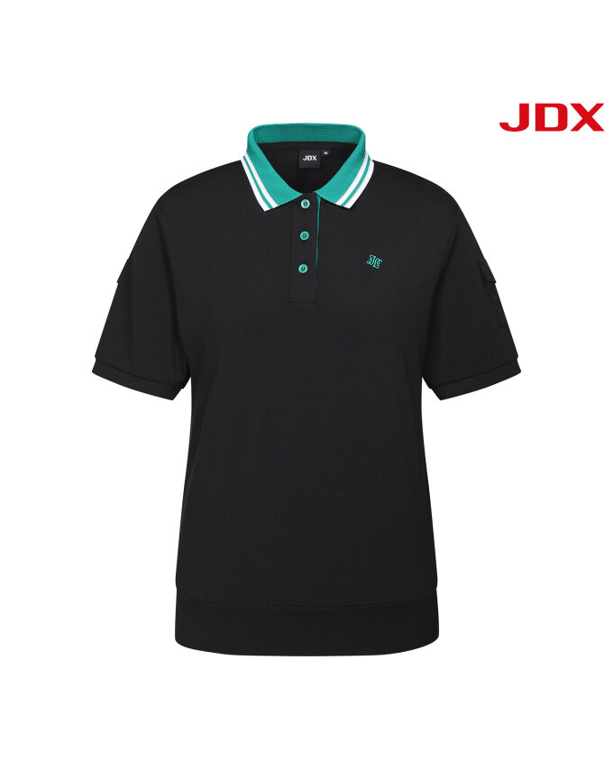 [JDX] 여성 컬러 오버핏 블루종 티셔츠(X2TSV6554BK)