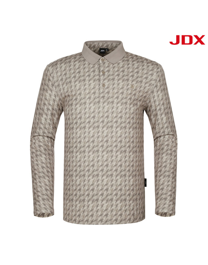 [JDX]남성 전판 하운드투스 패턴 티셔츠(X2TLV3448BE)