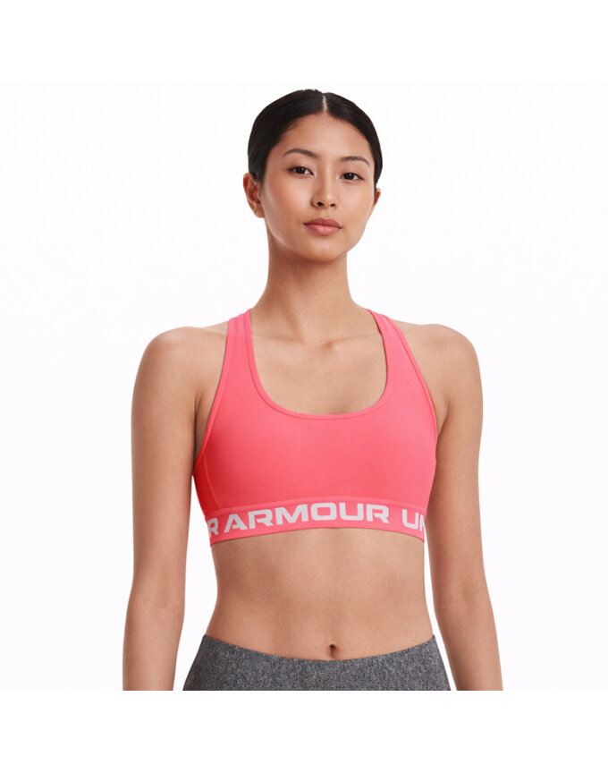 UA Armour Mid Crossback 스포츠 브라_1376437-819
