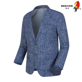(남성)체크 프린트 홑겹 자켓 MNM2JK12