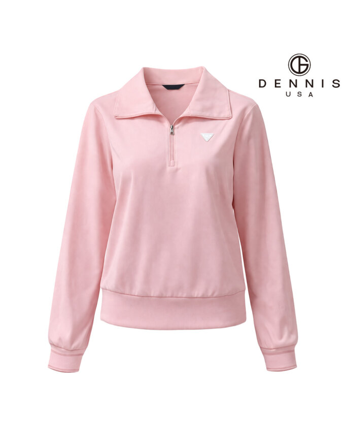 [DENNIS] 26SS신상 여성 와이드카라 집업 긴팔 카라티_NARSLTS053