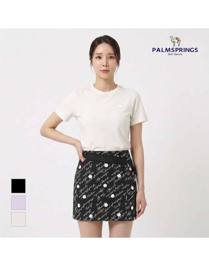 [팜스프링스] 여성 소로나 라운드넥 반팔티셔츠_STRL262289