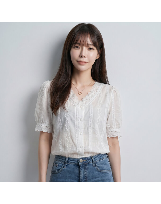 클라셰 (77까지)레이스가든우먼블라우스_B4M0827