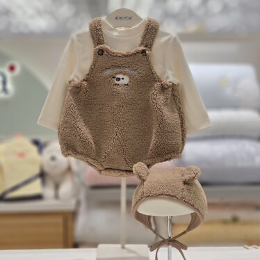 [AK분당점] [압소바] 포튜아 우주복 세트 (보넷) AB2672OR15 브라운