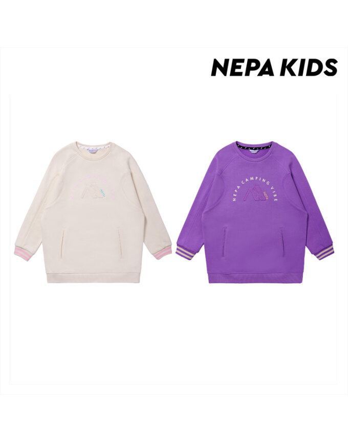 (키즈)캠핑 바이브 롱 맨투맨_KH65302