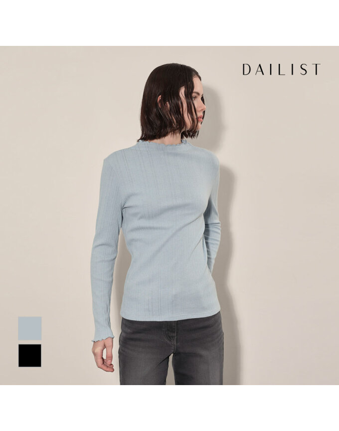 [DAILIST] 골지 반넥 티셔츠_MDEAL4F7351