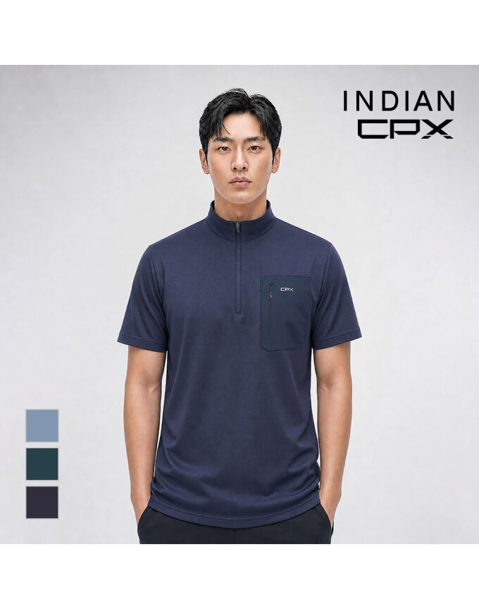 [INDIAN] CPX 하프집업 티셔츠_M2OAS6M3101