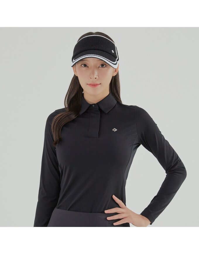 여성 베이직 절개 카라 티셔츠 RWTYL7102-199