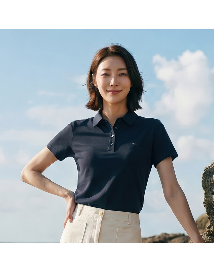엠보 로고 폴로 티셔츠_FM45132