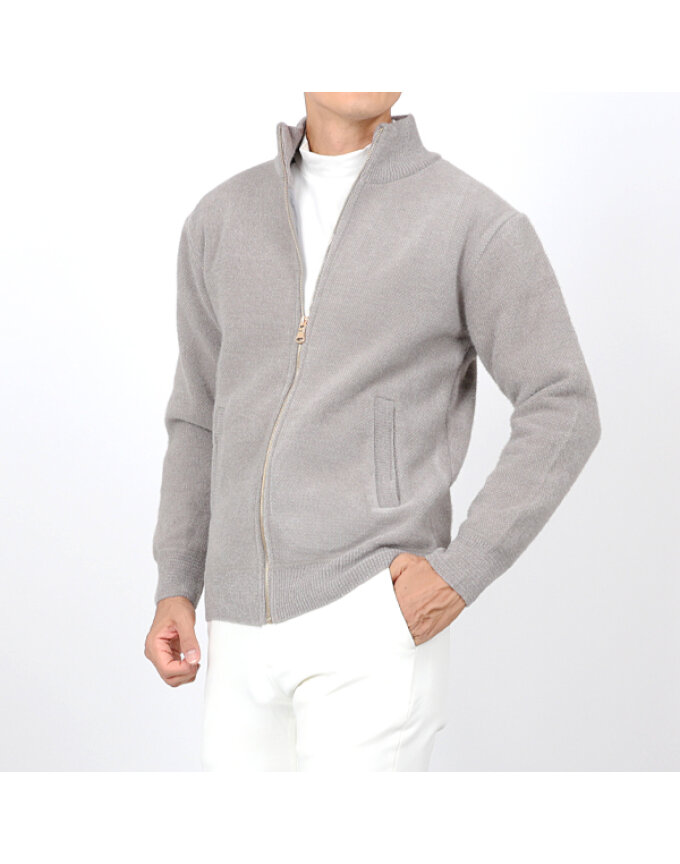 [LUSEN] 루센 모크넥 풀집업 니트 가디건 Model No_B2-3E133