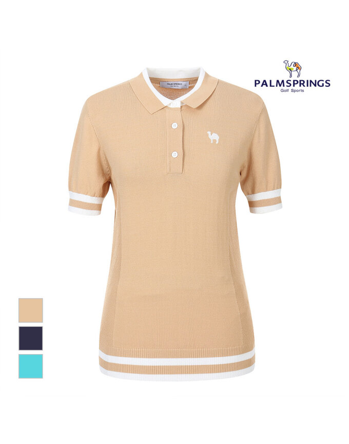 [팜스프링스] 여성 카라디자인 반팔니트_SKTL232454