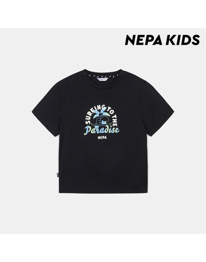 (키즈)팜트리 티셔츠_KKD5314_C01