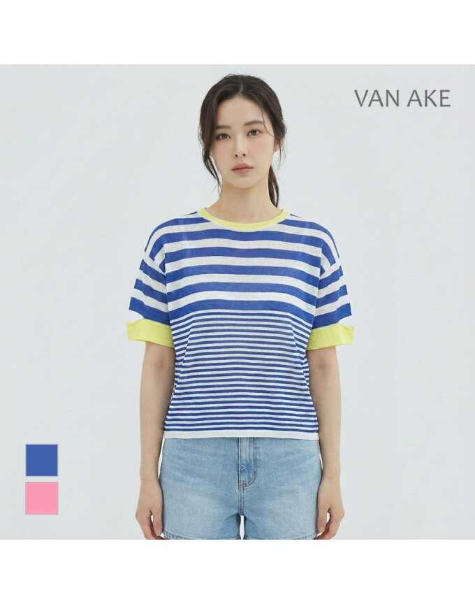 [반에이크] ST패턴 반팔니트_VB27KTQ301Z