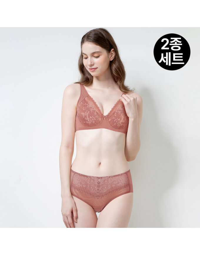 [제임스딘] (SET) B/C컵 여성 레이스 브라+햄팬티