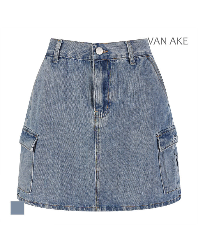 [반에이크] 카고포켓 데님스커트_VB46DKU202Z