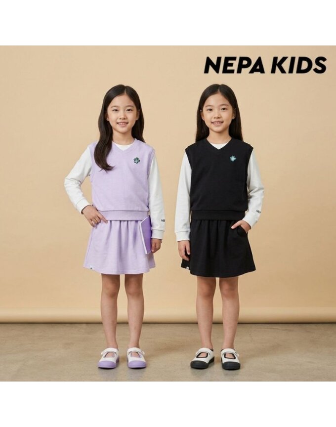 (키즈)스마일 온 스커트 세트_KJ65906