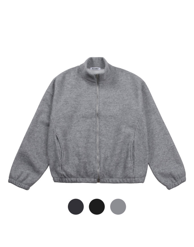 FW 남성 약골지 기모 집업 하이넥 점퍼 5C-JUA-RIBBED