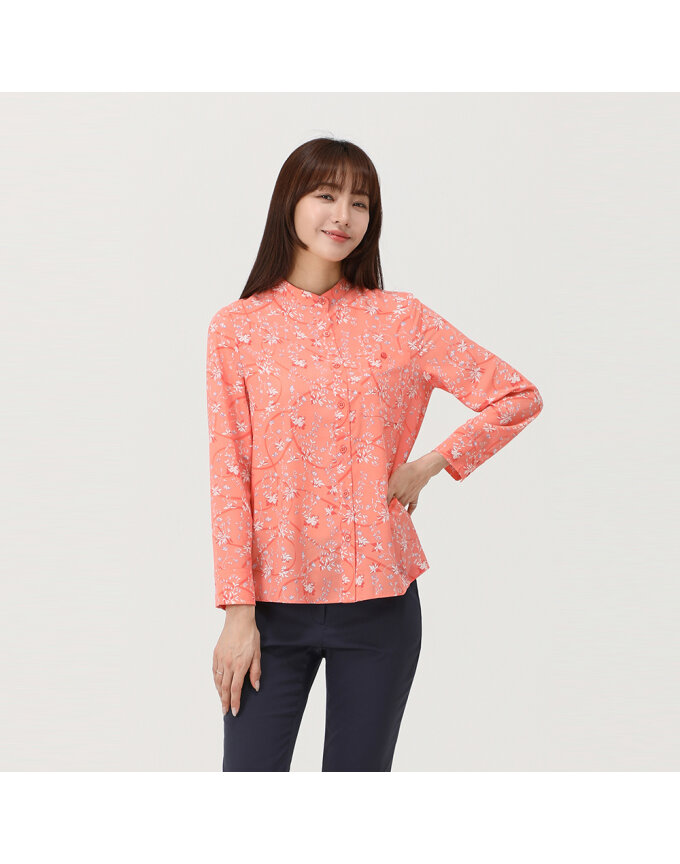 플라워 프린트 블라우스_1J22503