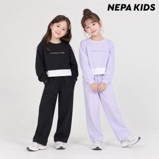 (키즈)여아 크롭 레이어드형 세트_KL65954