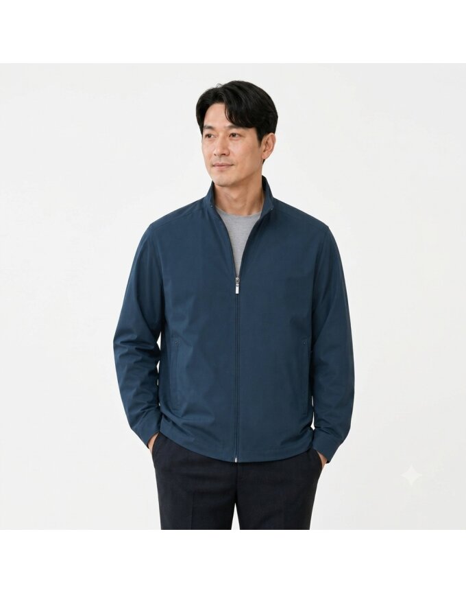 남성 국산 무지 차이나카라 비즈니스 점퍼 HA-JUA-35_36_37