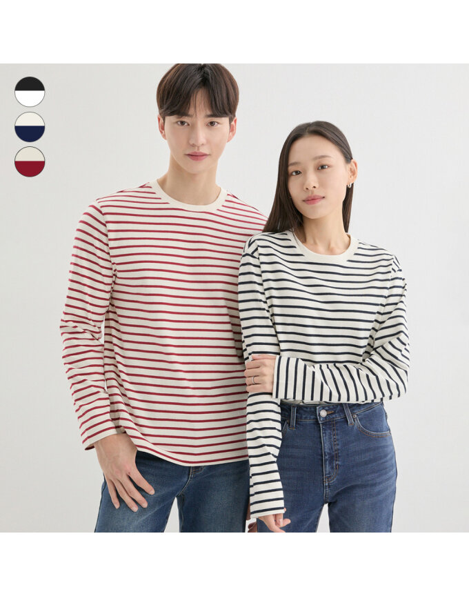 [ON] 유니 스트라이프 긴팔티 NP3KE401
