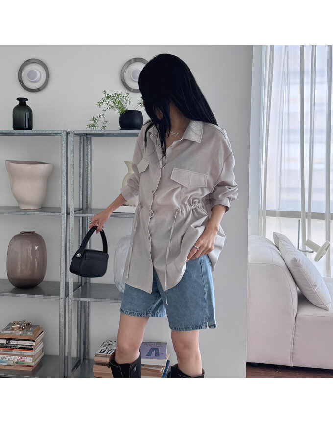 ROLL-UP STRING SHIRT JACKET_T516OT802