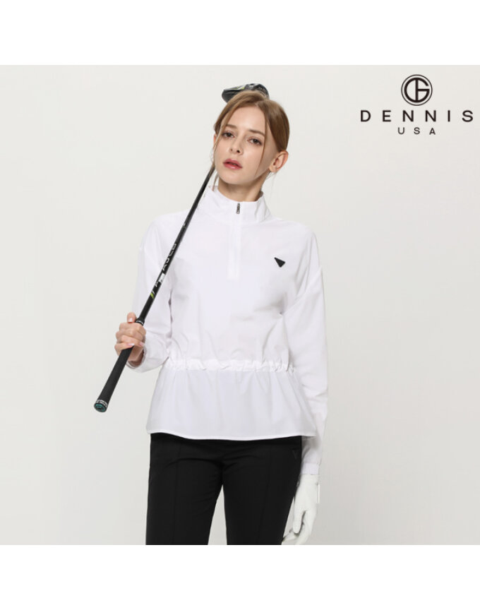 [DENNIS] 여성 바람막이 풀집업 점퍼 화이트_NAPALJP252