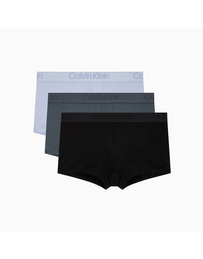 남성 CK 블랙 3PK 로우 라이즈 트렁크_NB365133V