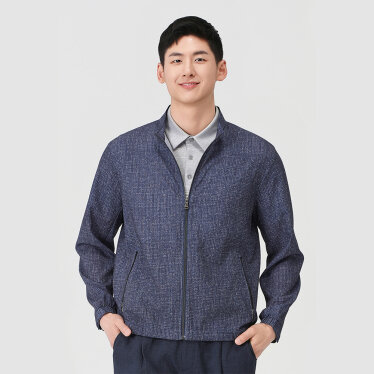서커 프린트 블루종 점퍼_1L31302