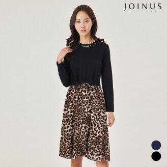배색 패턴 포인트 원피스_JABS3-WKO200