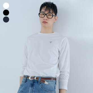 [ON] 레귤러핏 라운드 긴팔티셔츠 NQ1KE401