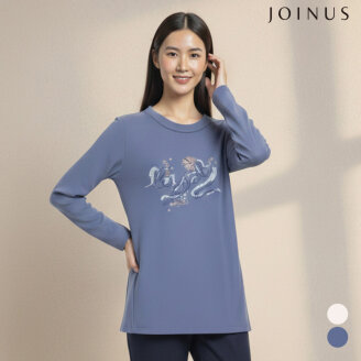 자수 로고 디테일 티셔츠_JAAS2-CKL010