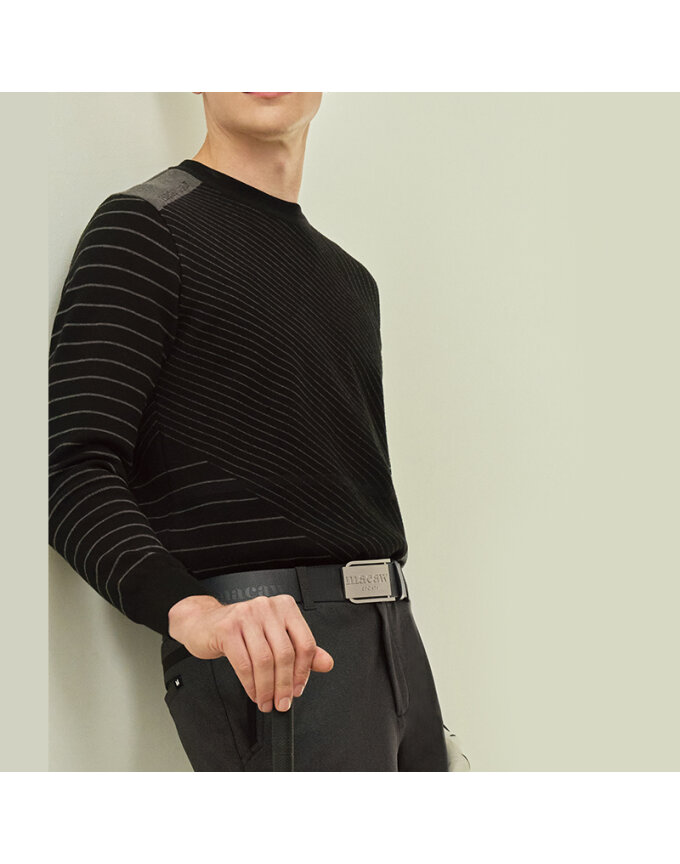 (남성)사선 스트라이프 니트 MNM3SW11