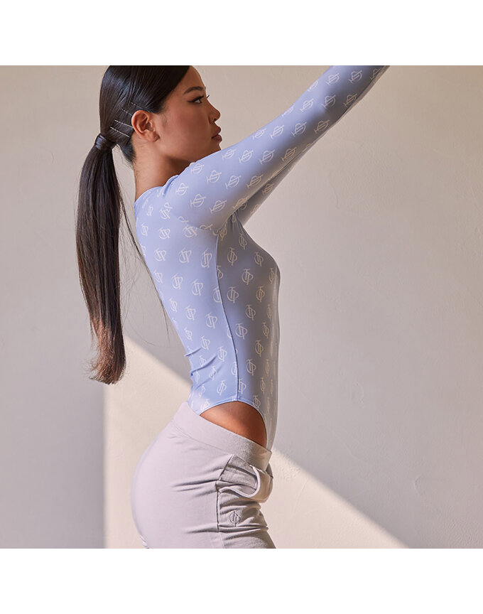 TG PRINTED ROUND NECK BODYSUIT_T216BS308