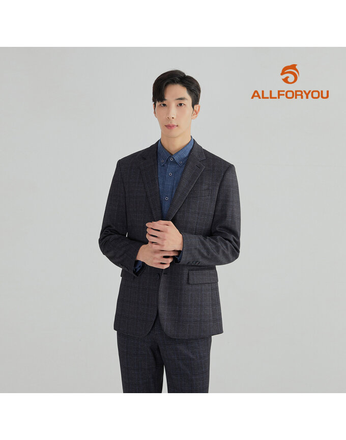 [올포유] [모델착장] 남성 셋업 체크 자켓 AGKKL7421-195