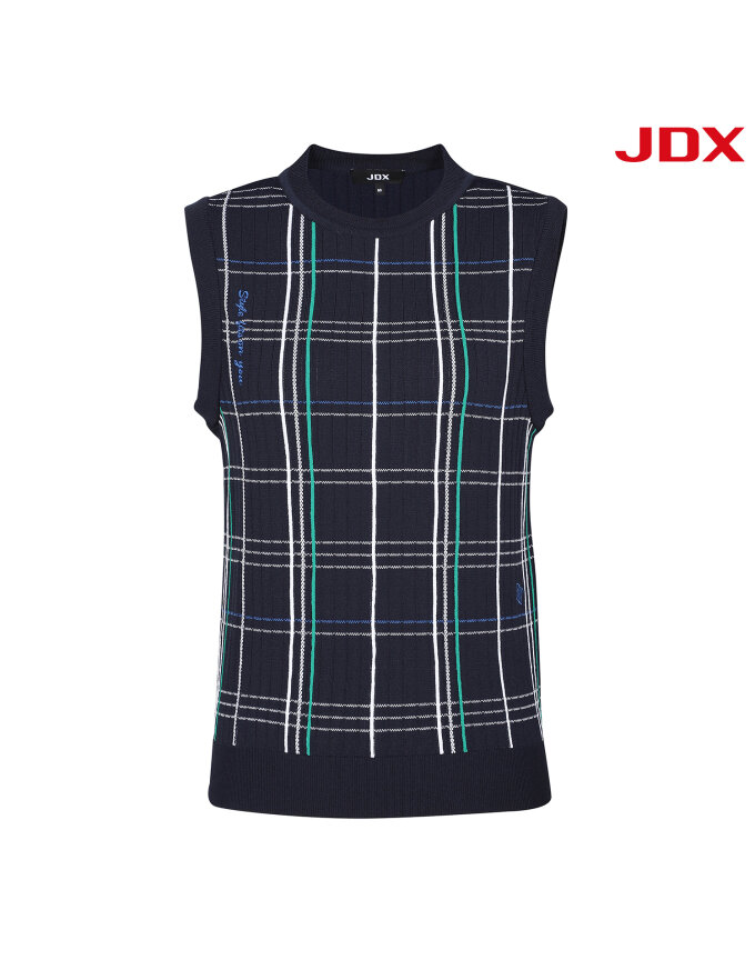 [JDX] 여성 시그니쳐 라운드 스웨터 베스트(X2SVV6371DN)