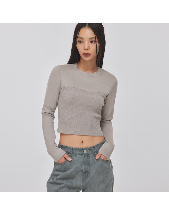 LIKE LAYERED LONG SLEEVE TOP_T326TP117