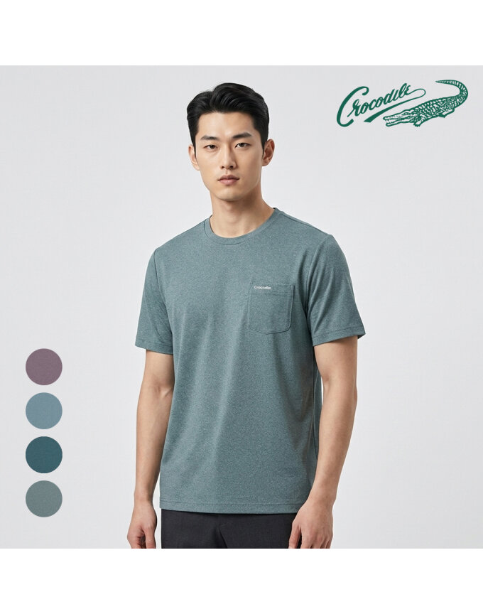 여름 쿨 포켓 라운드 티셔츠 CDAABTP2705