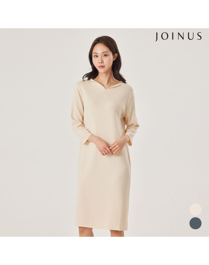 턴업 튤립 카라 니트 원피스_JACS2-WSO100