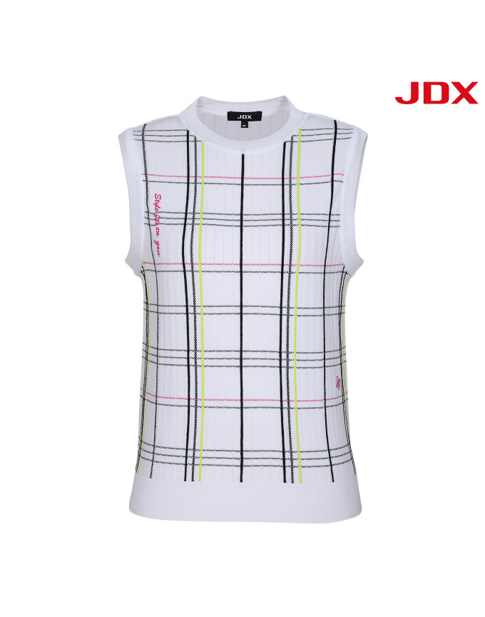 [JDX] 여성 시그니쳐 라운드 스웨터 베스트(X2SVV6371WH)