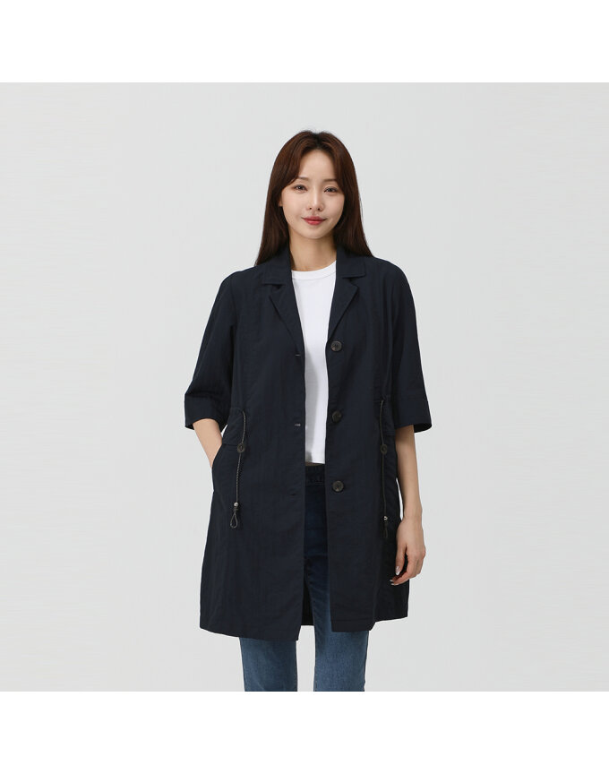 트렌치형 홑겹 코트_QJ41102